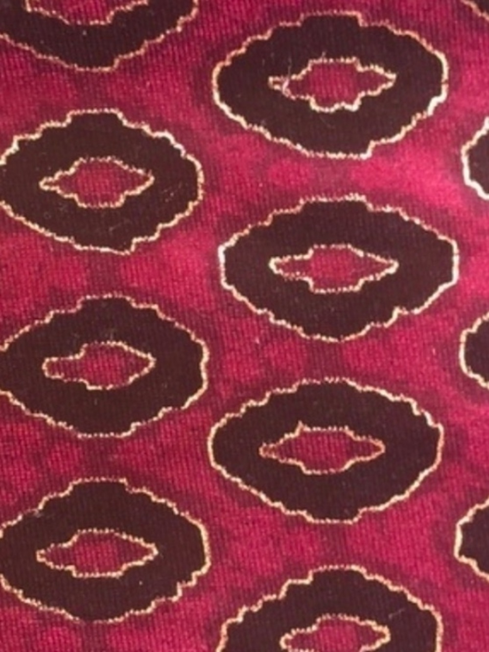 Motel Rocks Moody Maroon Burgundy Metallic Halter Wide Leg Jumpsuit  70s Party - Picture 4 of 14